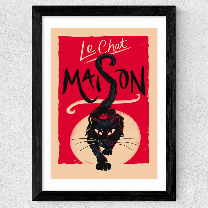 Le Chat Maison Wide Black Frame