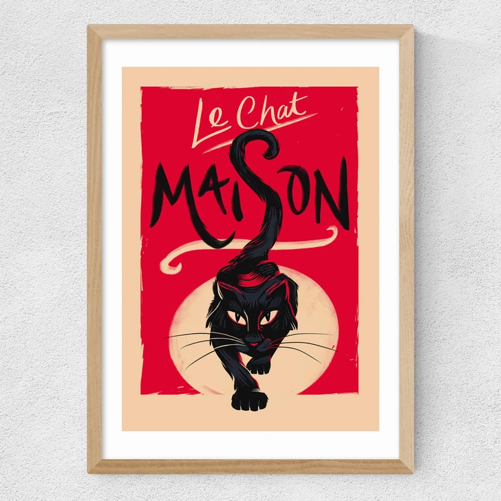 Le Chat Maison Medium Oak Frame