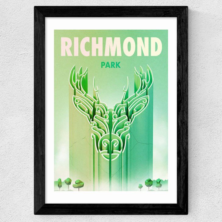 Richmond Park Wide Black Frame