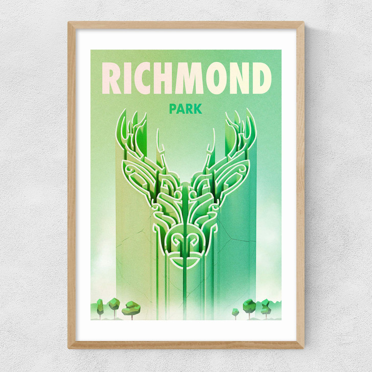 Richmond Park Narrow Oak Frame