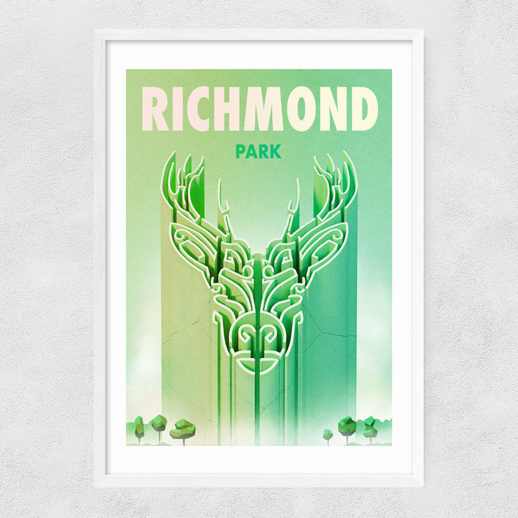 Richmond Park Narrow White Frame