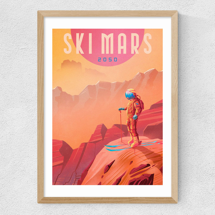 Ski Mars Medium Oak Frame