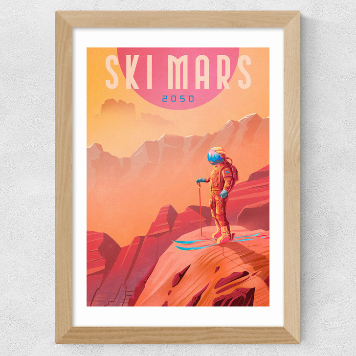 Ski Mars Wide Oak Frame