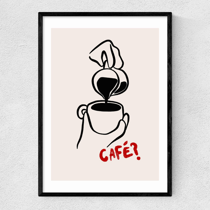 Cafe Narrow Black Frame