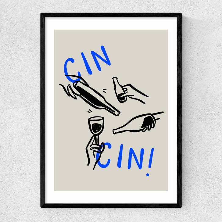 Cin Cin by SimplyExtraJordanary Narrow Black Frame
