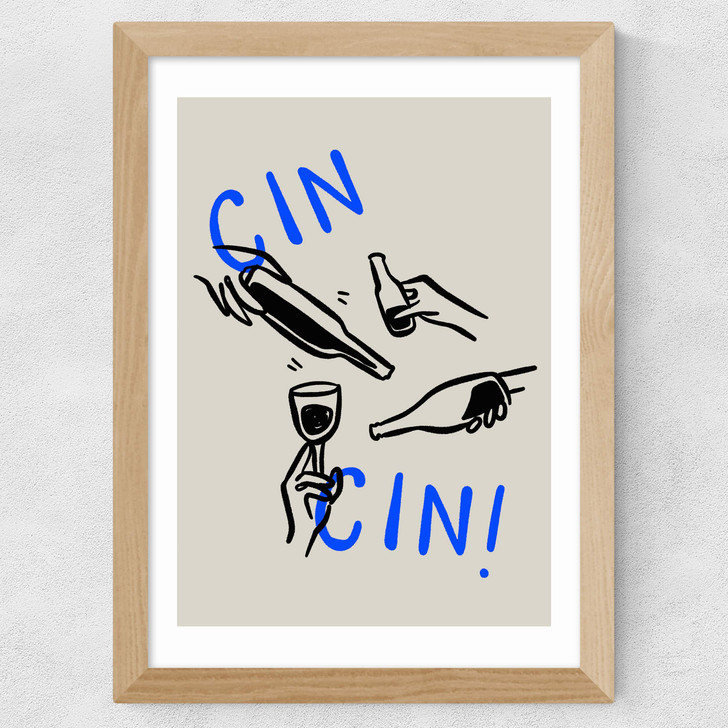 Cin Cin by SimplyExtraJordanary Wide Oak Frame