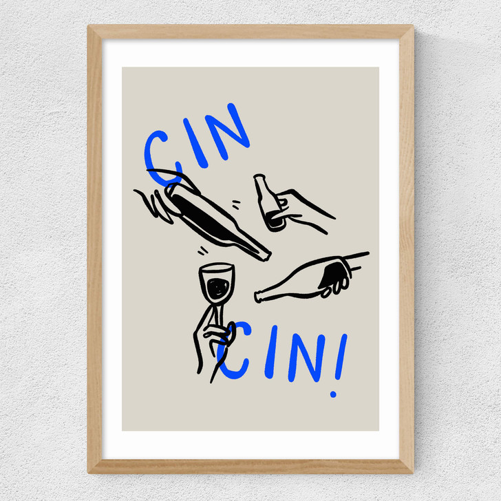 Cin Cin by SimplyExtraJordanary Medium Oak Frame