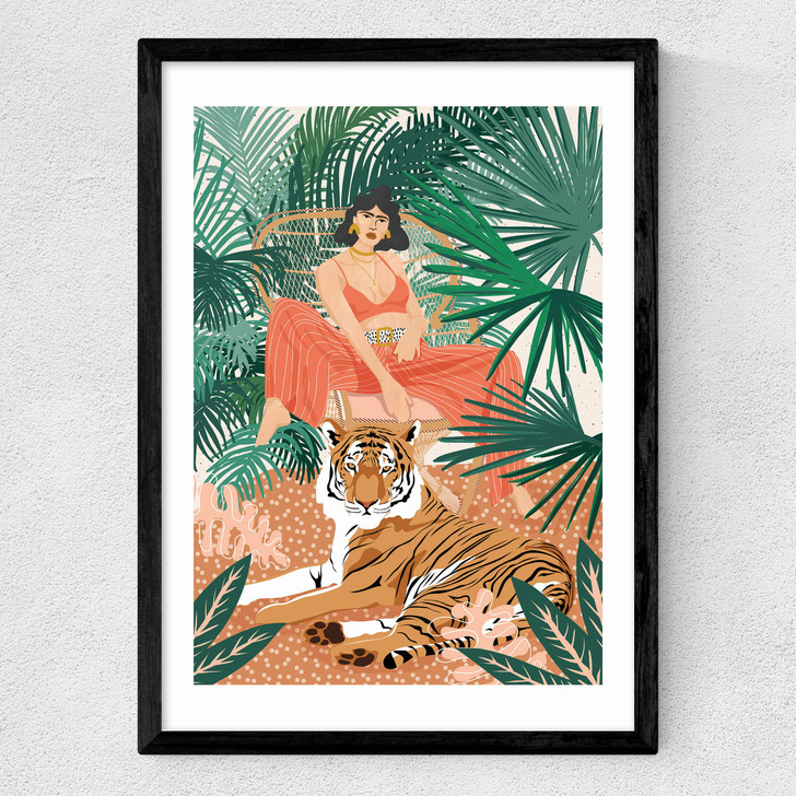 Tiger Woman Medium Black Frame Tiger Woman Medium Black Frame
