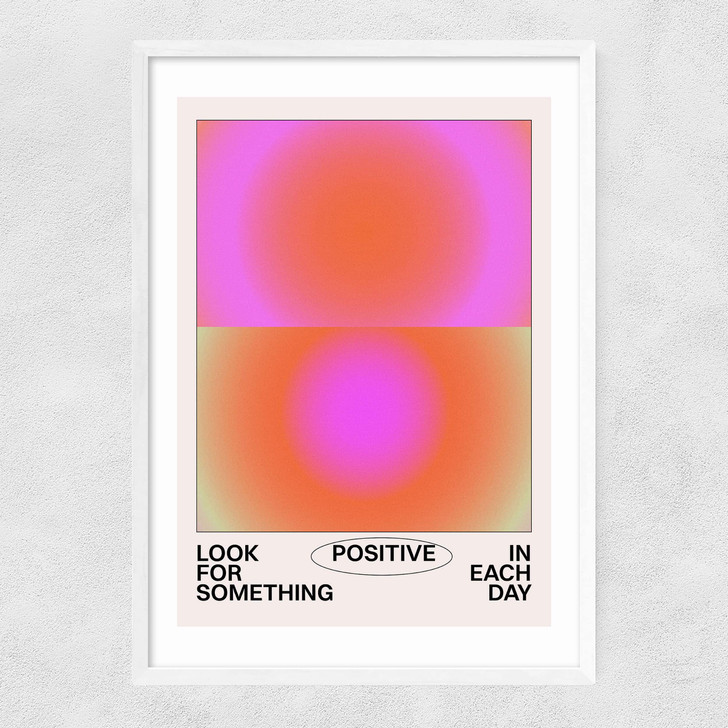 Look For Something Narrow White Frame