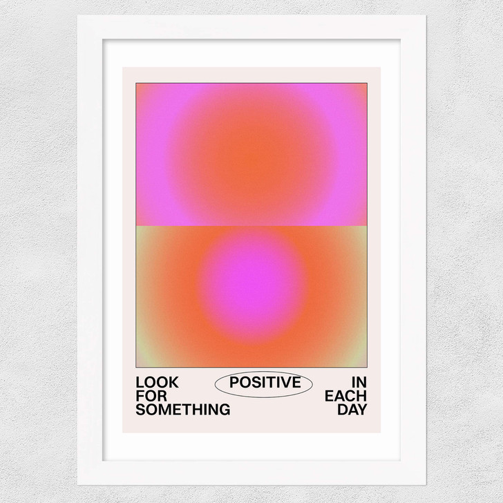 Look For Something Wide White Frame