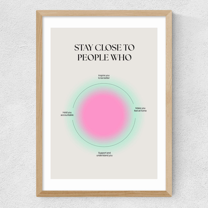 Stay Close Medium Oak Frame