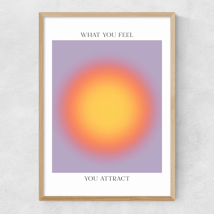 What You Feel Narrow Oak Frame
