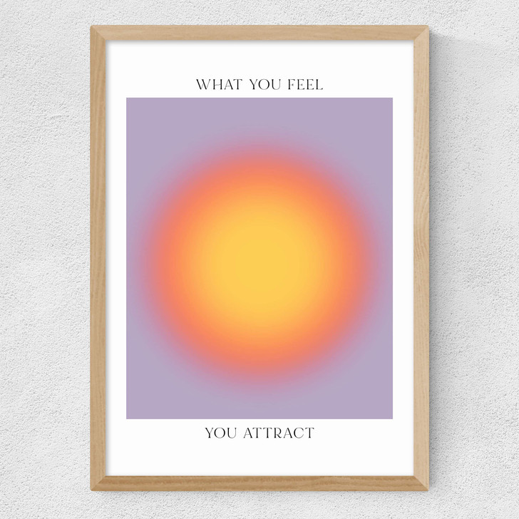 What You Feel Medium Oak Frame