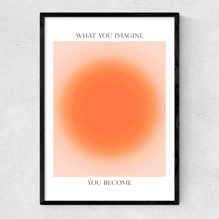 What You Imagine Narrow Black Frame