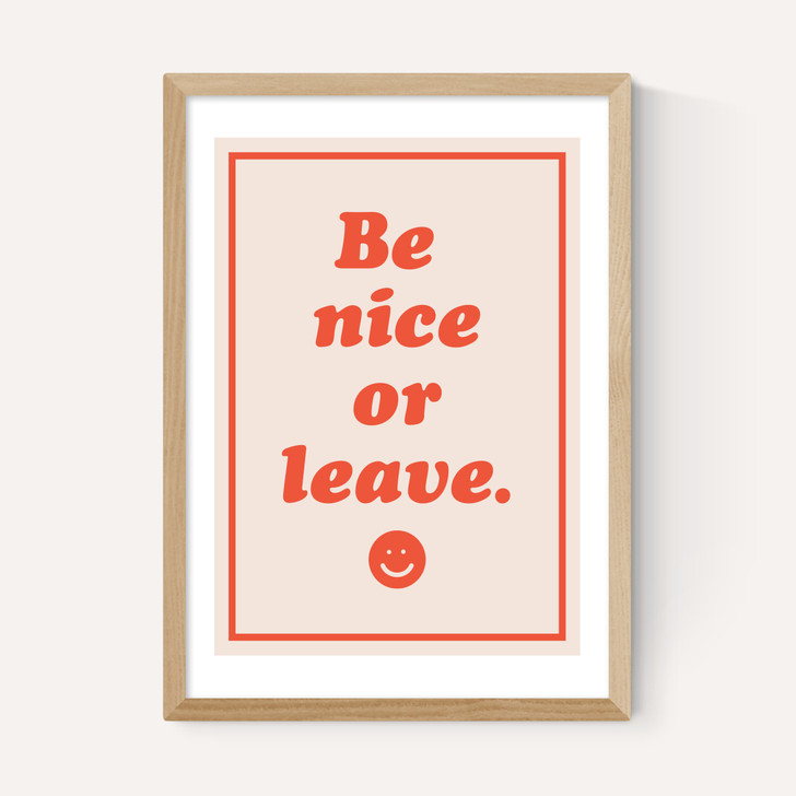 Be Nice Or Leave