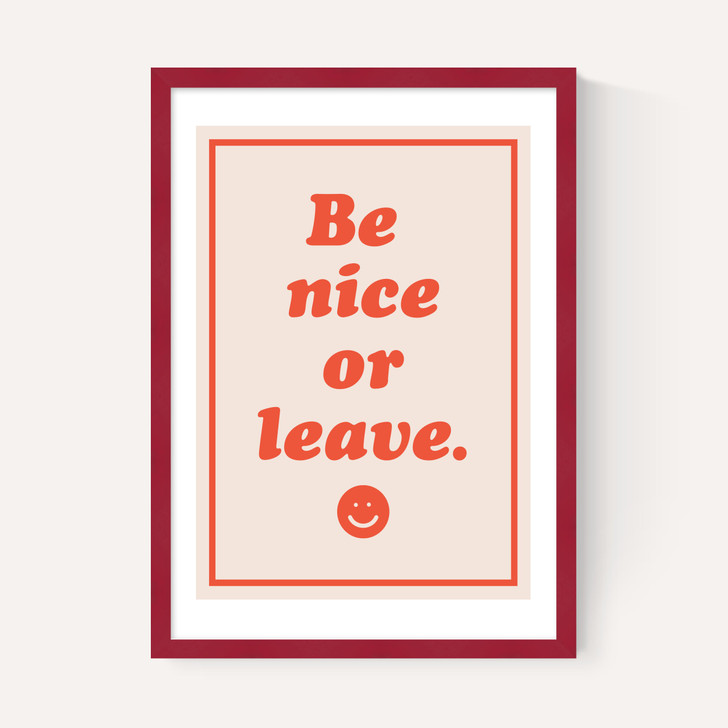 Be Nice Or Leave
