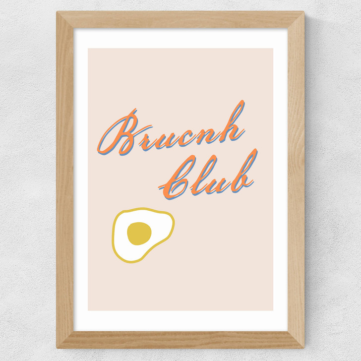 Brunch Club Wide Oak Frame Brunch Club Wide Oak Frame