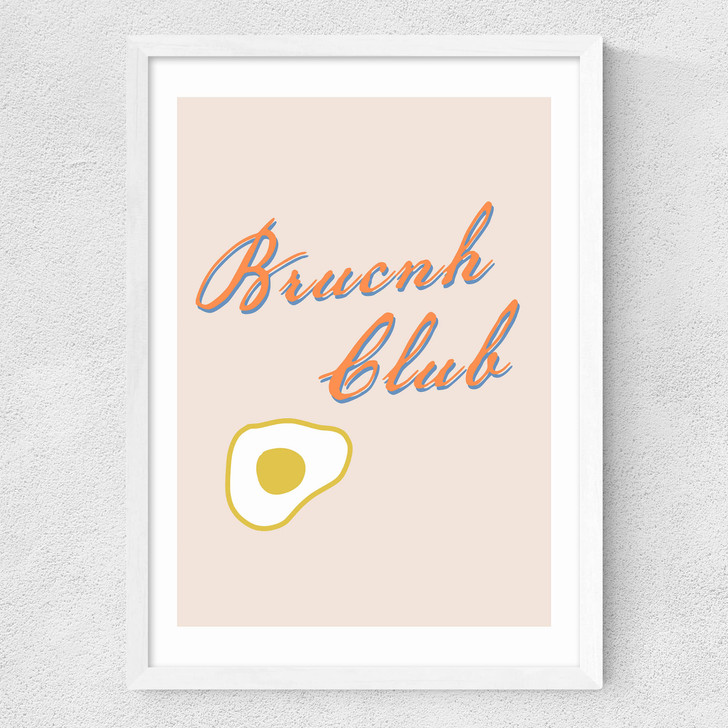 Brunch Club Medium White Frame Brunch Club Medium White Frame