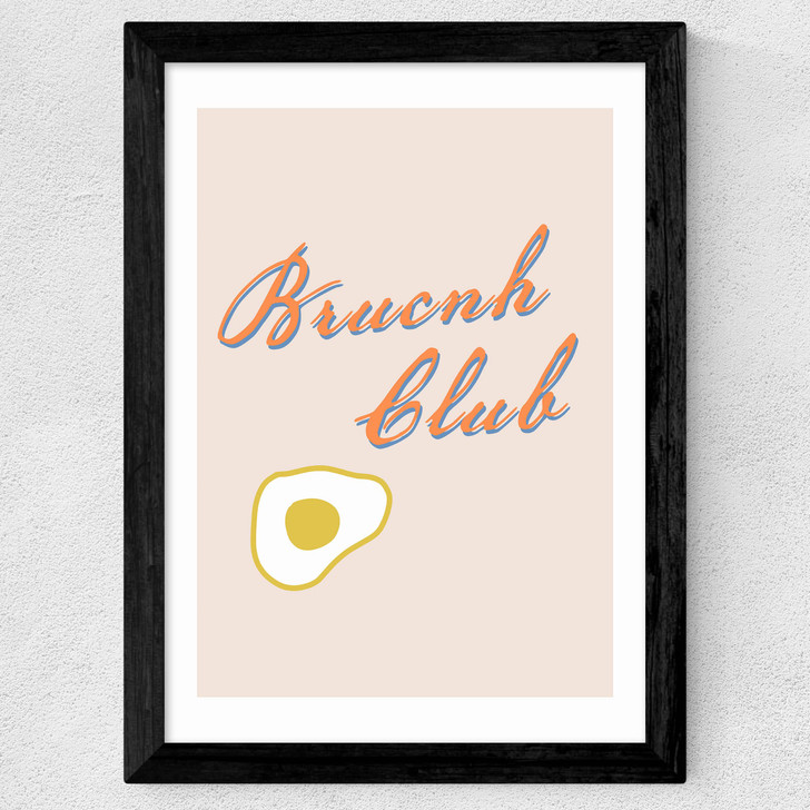 Brunch Club Wide Black Frame