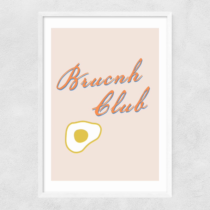 Brunch Club Narrow White Frame