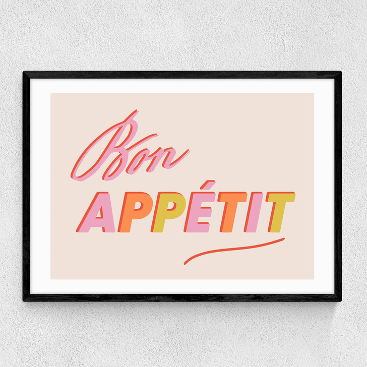 Bon Appetit by Studio Eleni Narrow Black Frame