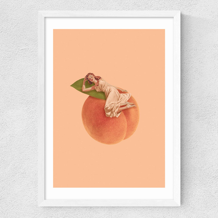 Peachy Keen Medium White Frame