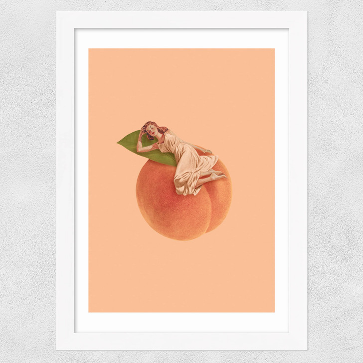 Peachy Keen Wide White Frame