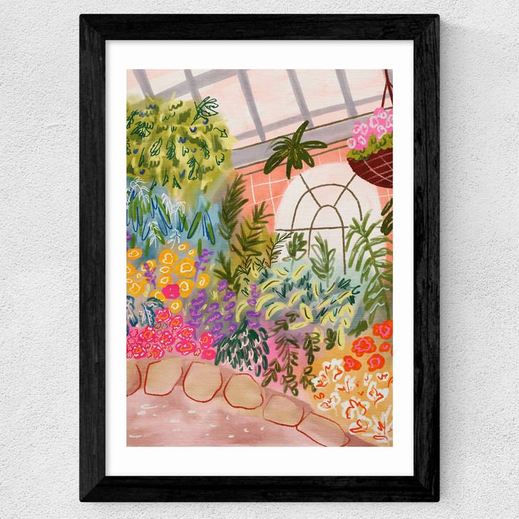 Botanical Garden Wide Black Frame Botanical Garden Wide Black Frame