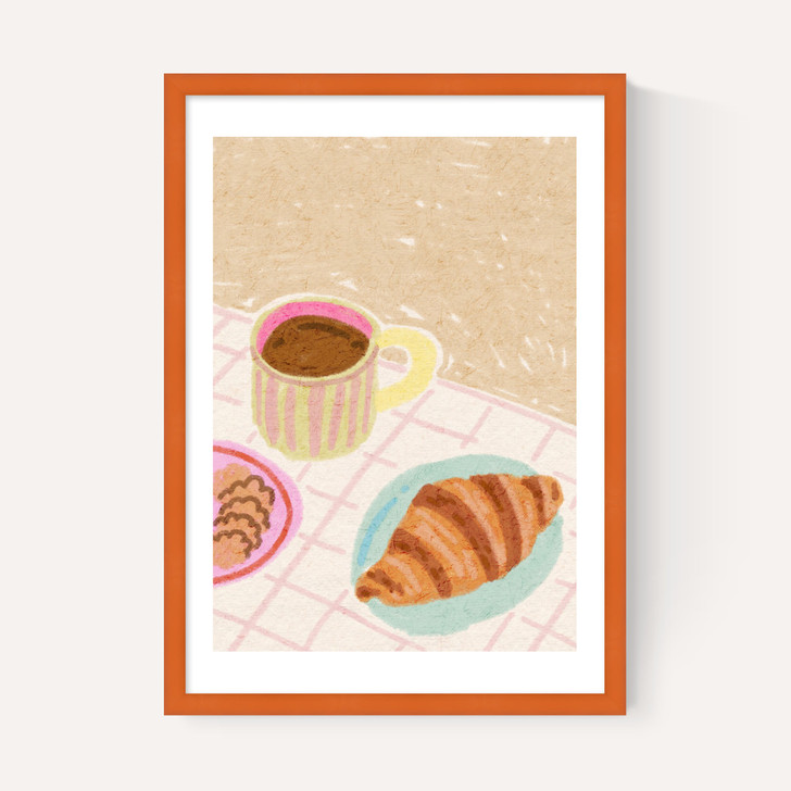 Coffee and Croissant Beige Blush