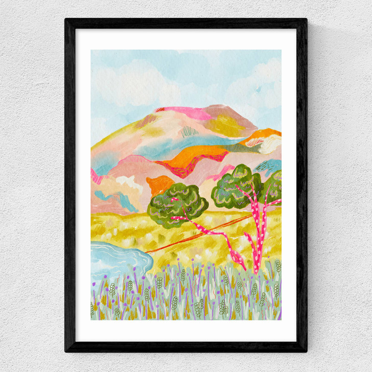 Mountain love Medium Black Frame Mountain love Medium Black Frame