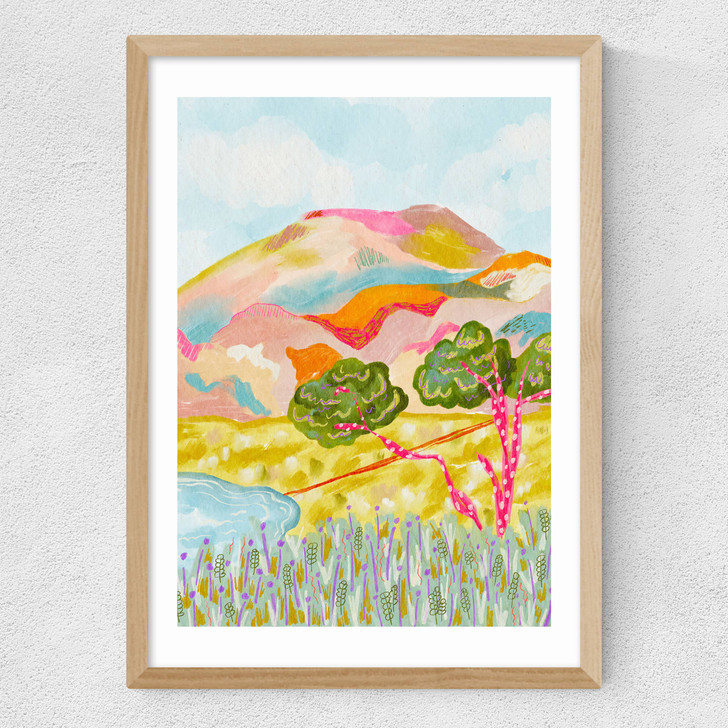 Mountain love Medium Oak Frame Mountain love Medium Oak Frame