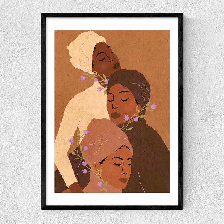 Trois Femmes Narrow Black Frame Trois Femmes Narrow Black Frame