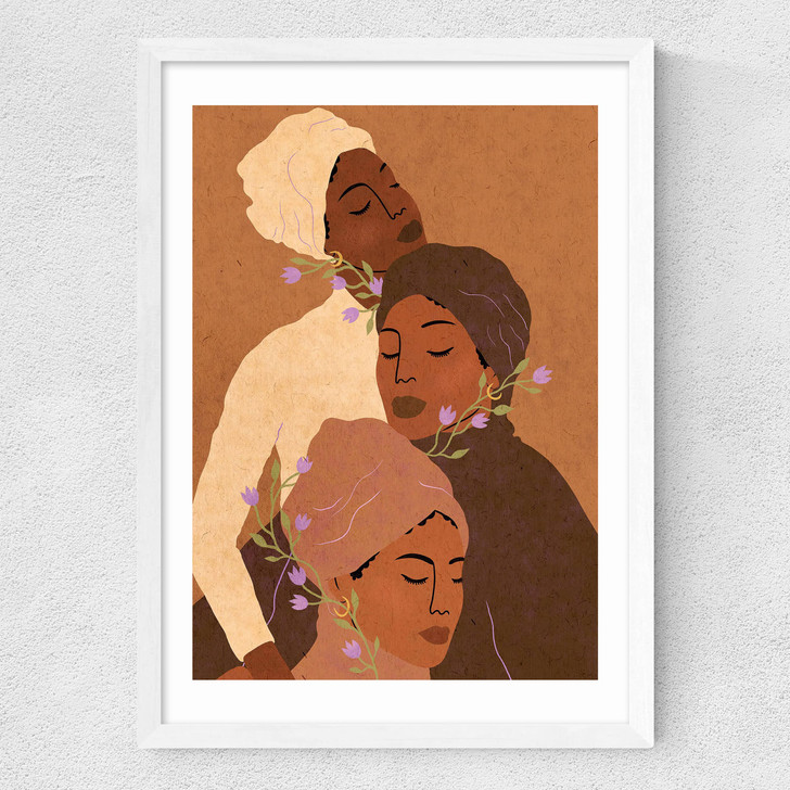Trois Femmes Medium White Frame Trois Femmes Medium White Frame