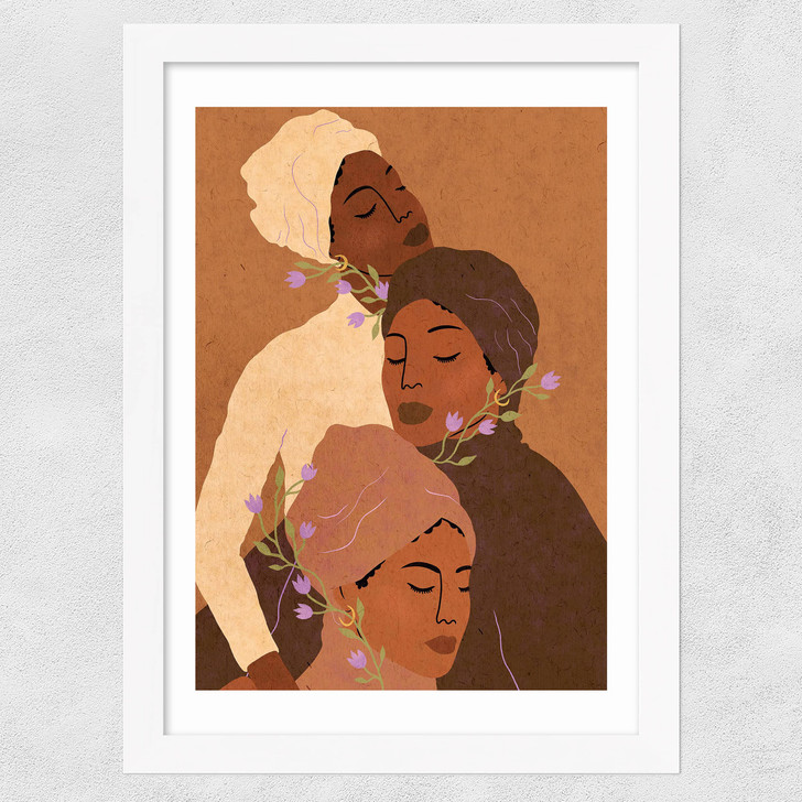 Trois Femmes Wide White Frame Trois Femmes Wide White Frame