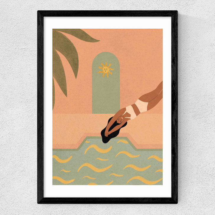 Pool Jump Medium Black Frame