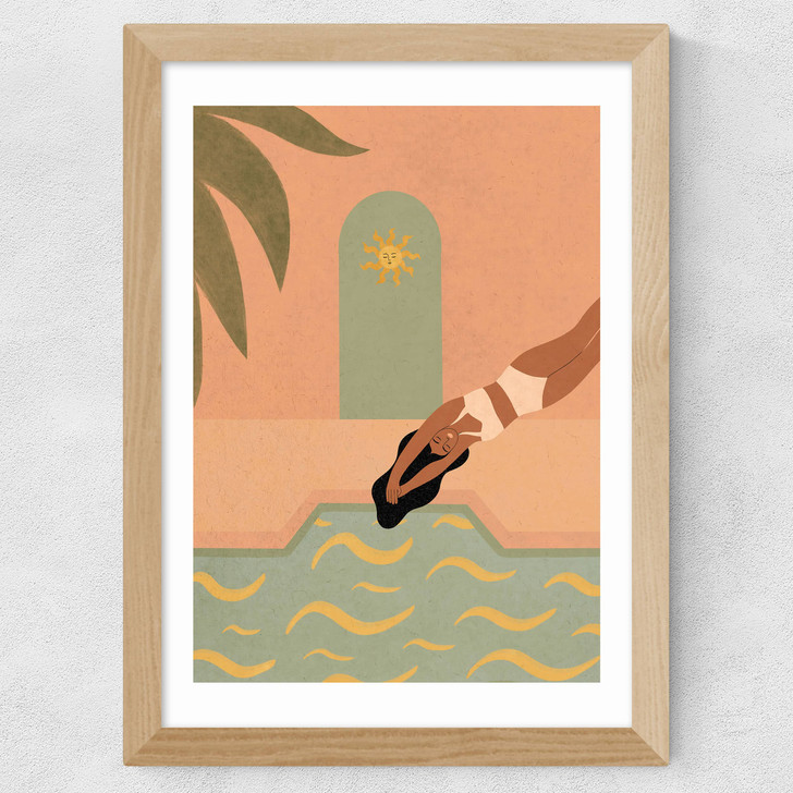 Pool Jump Wide Oak Frame