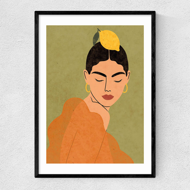 A Lemon Fee Narrow Black Frame