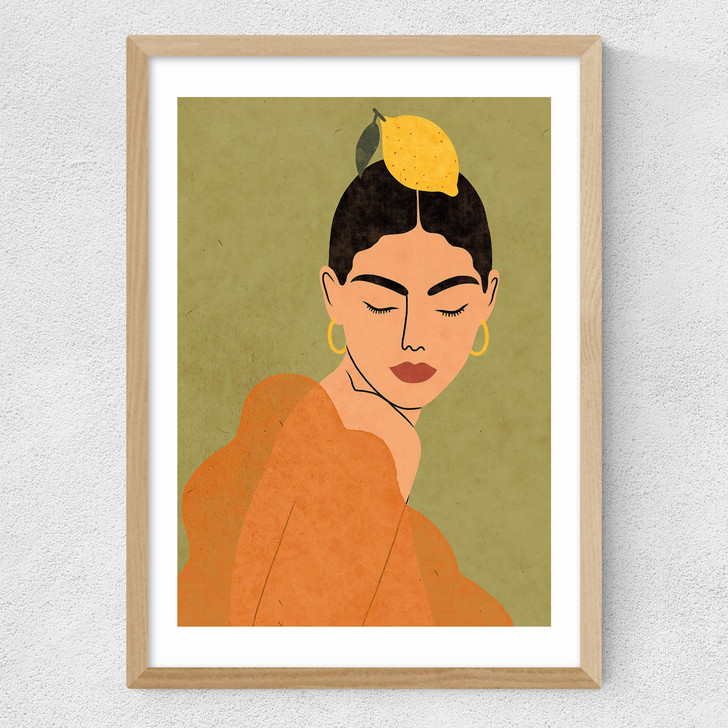 A Lemon Fee Medium Oak Frame