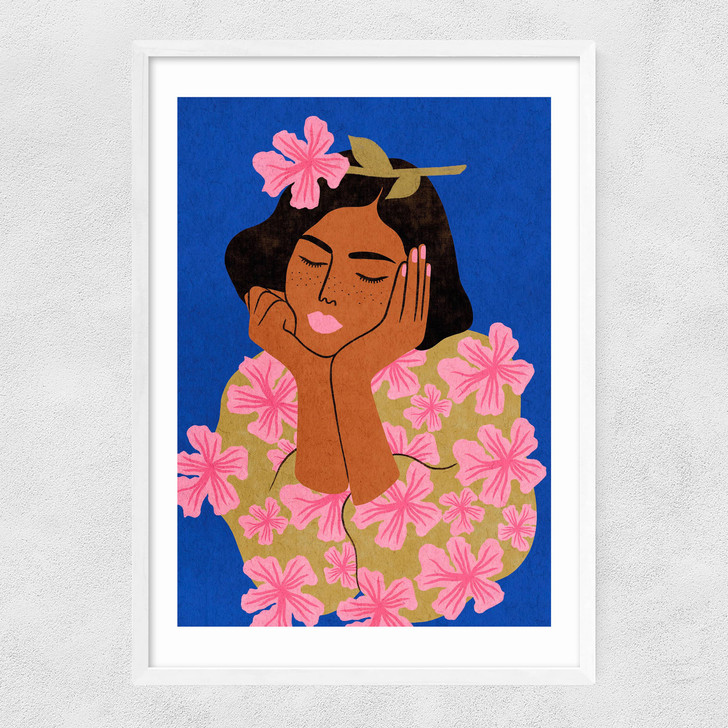 Madame La Fleur Narrow White Frame Madame La Fleur Narrow White Frame