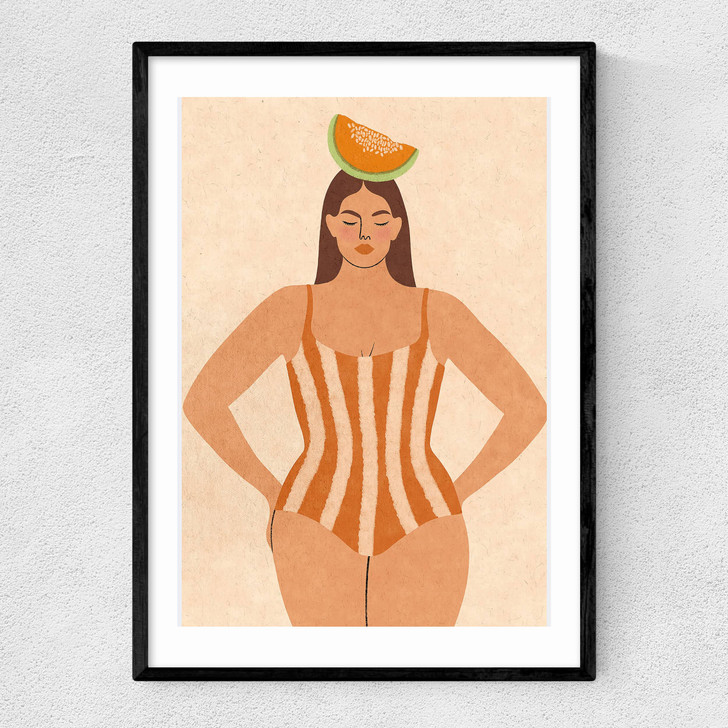 Cantaloupe Bae Narrow Black Frame Cantaloupe Bae Narrow Black Frame