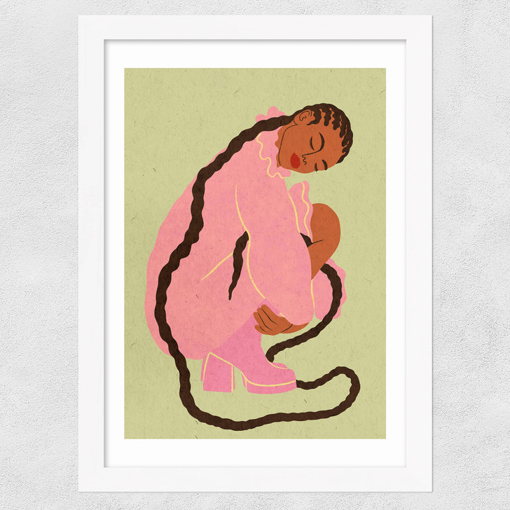 Ava Wide White Frame Ava Wide White Frame