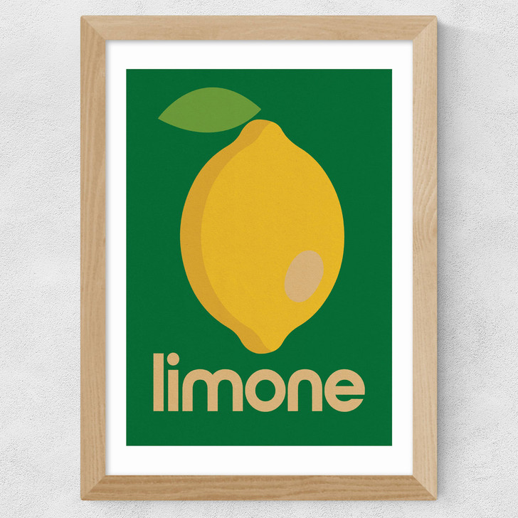 Lemon by Limbo and Ginger Wide Oak Frame