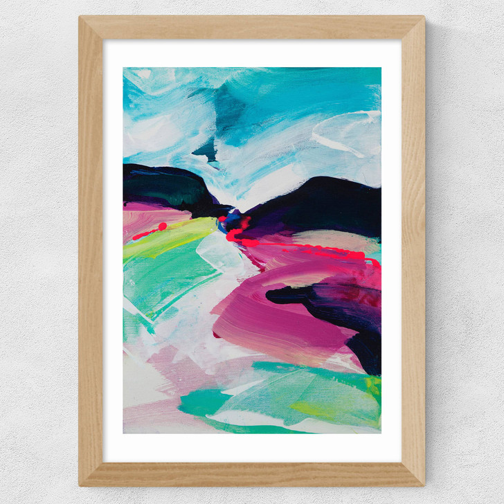 Into the Light Wide Oak Frame