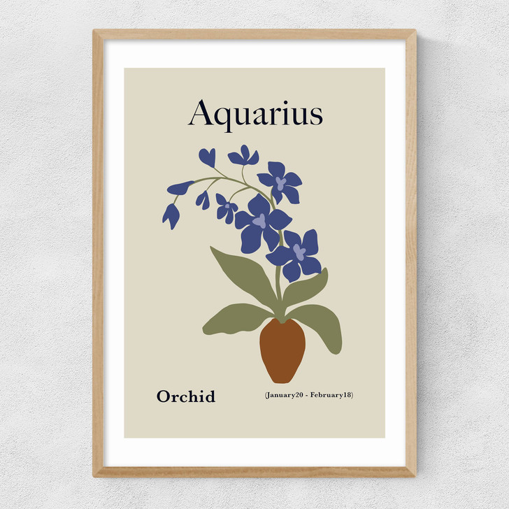 Aquarius Narrow Oak Frame
