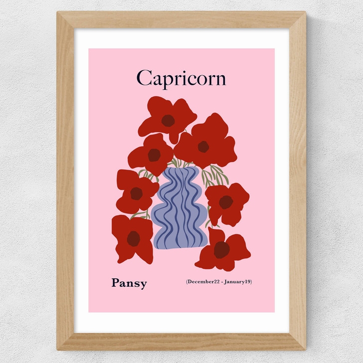 Capricorn Wide Oak Frame