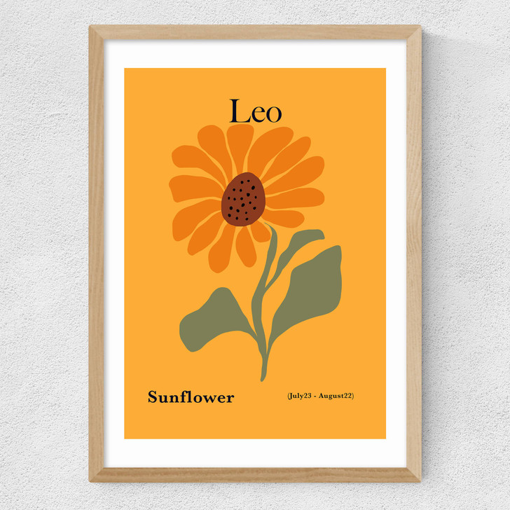 Leo Medium Oak Frame