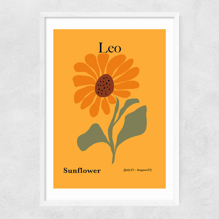Leo Narrow White Frame