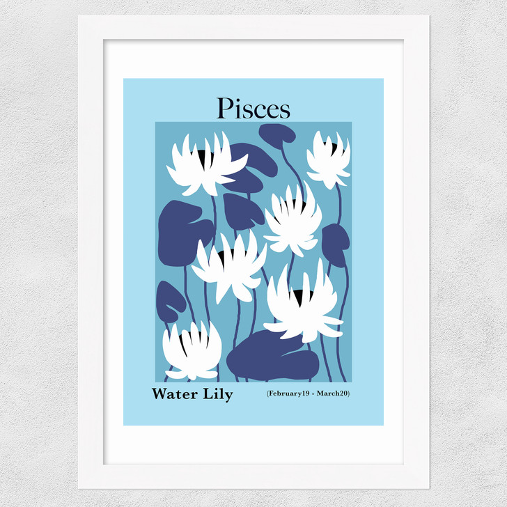 Pisces Wide White Frame Pisces Wide White Frame