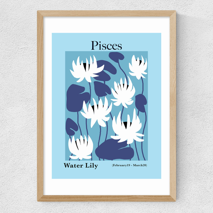 Pisces Medium Oak Frame