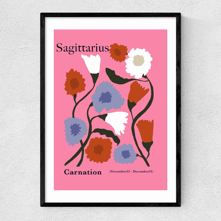 Sagittarius Narrow Black Frame